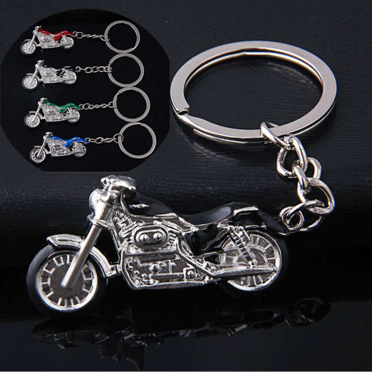 Metal Personality Creative Model Key Ring Oil Drip Harley Motorcycle Craft Keychain S260126