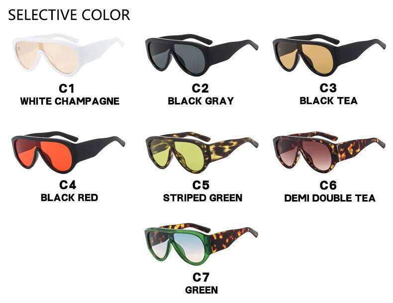 New Women's Men's Round Double Color Fashion Retro Trend Sunglasses Travel Street Photo Holiday Party Beach Glasses Z260127