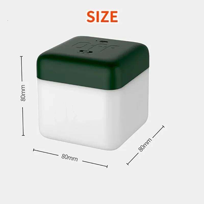 LED Flip Timer Night Cube Table Desktop USB Rechargeable Bedside Lamp Bedroom Decoration Creative Gifts Z260127