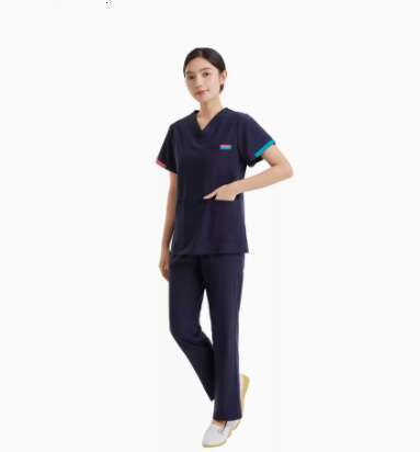 ANNO Maternity Work wear Loose Pregnant Woman Nurse Uniforms Hospital Clothing Female Adjustable Waist ScrubsSet H260127