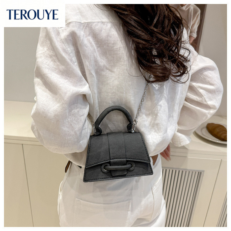 TEROUYE bag autumn and winter new French niche design retro women's handbag fashionable, elegant, light luxury, exquisite small square bag