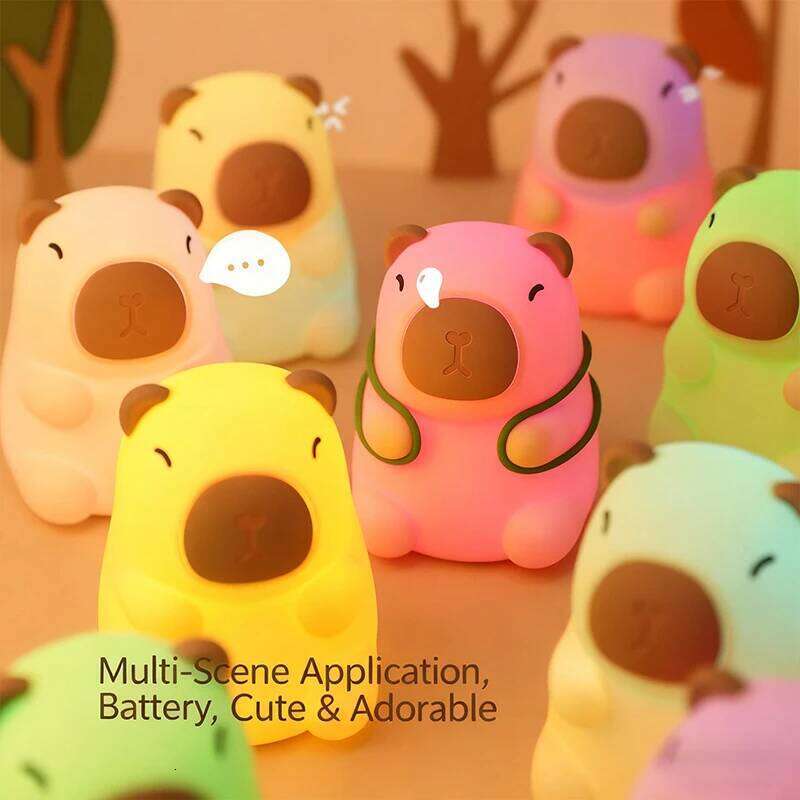 Chameleon Silicone Night Light Soft Nursery Nightlight,Rechargeable Dimmable LED Squishy Novelty Animal Bedside Lamp,Kid Gifts Z260127