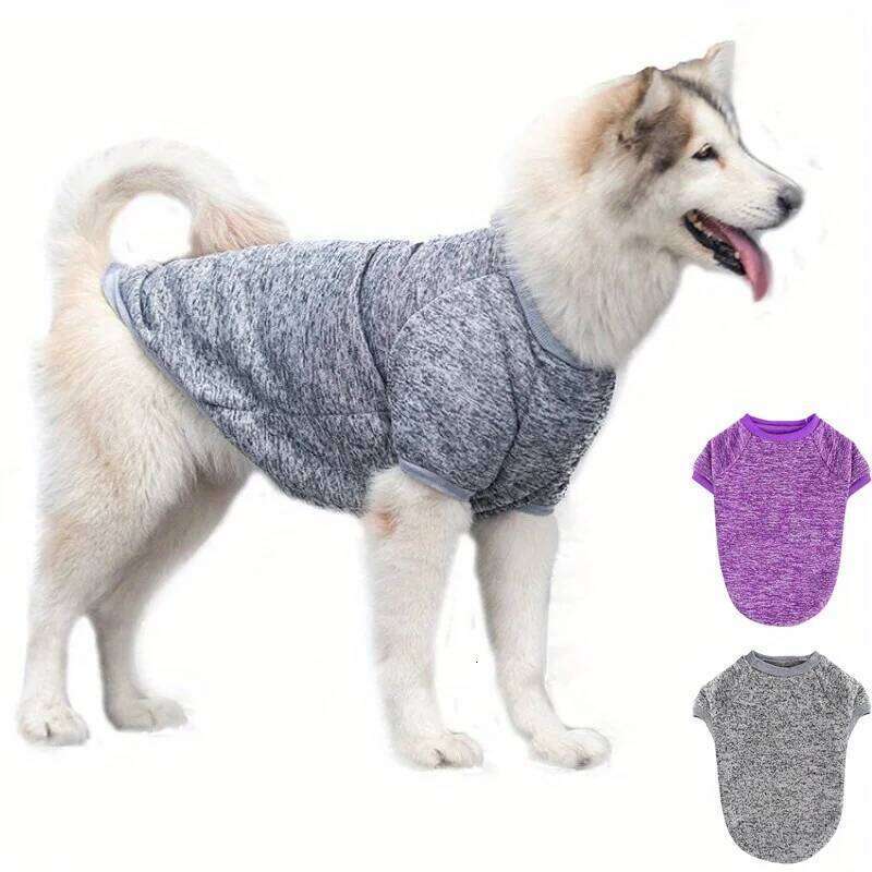 1pc Sweaters Winter Classic Knitwear Sweater Soft Thickening Warm Dog Clothes for Medium Large Dogs XJ260127