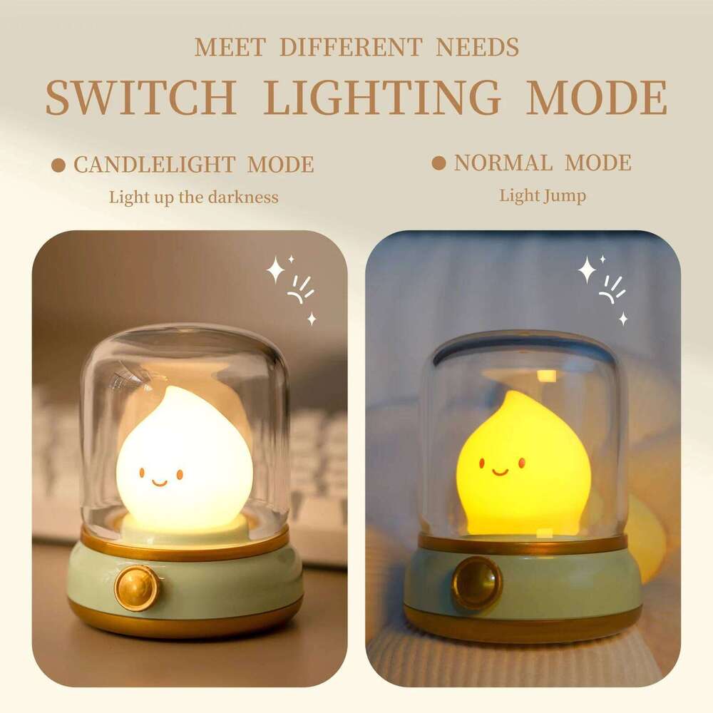 Mini Desktop LED Cute Night Creative USB Rechargeable Portable Cartoon Table Lamp For Coffee Bar Home Decor Hotel Bedroom Z260127