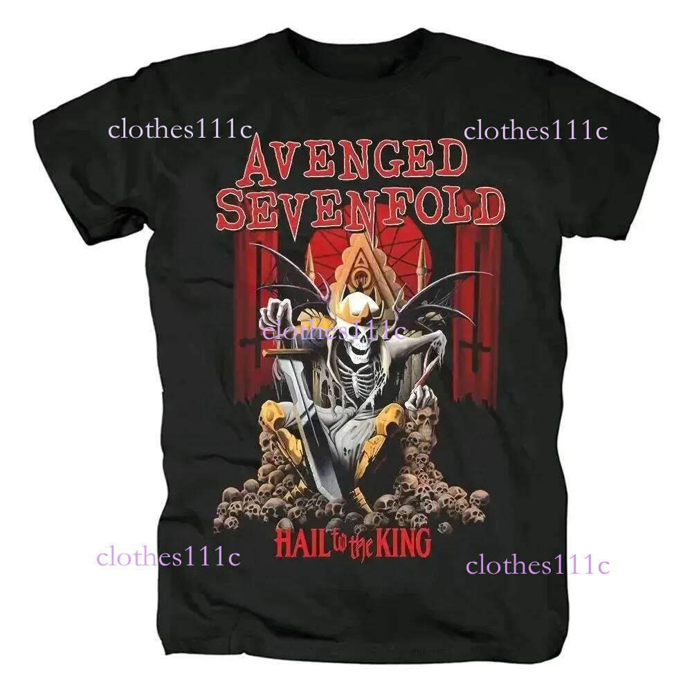 New Arrivals Sevenfold Band Nightmare Black Classic Style Casual Loose Print T Graphic Short Sleeve Shirt Unisex Luanyun