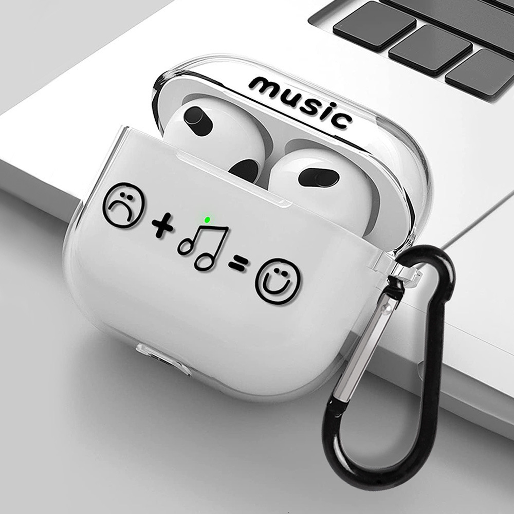 Creative Music Expression Graffiti Headphone Protective Case Cover for Airpods1/2/3 Apple Bluetooth Headset