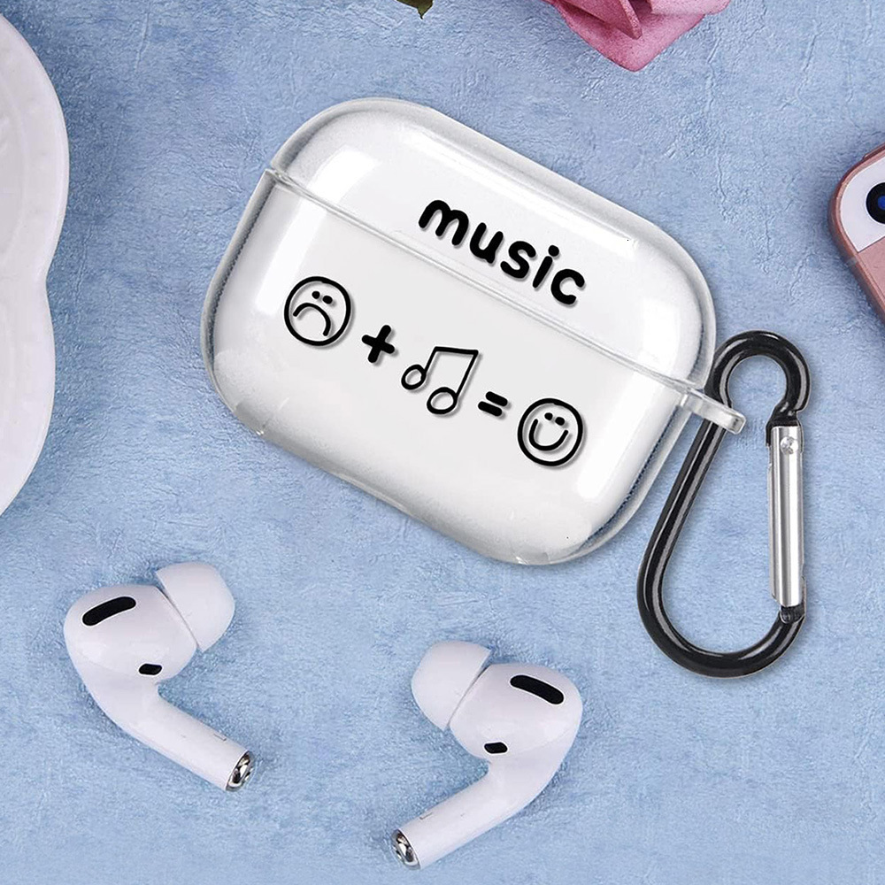 Creative Music Expression Graffiti Headphone Protective Case Cover for Airpods1/2/3 Apple Bluetooth Headset