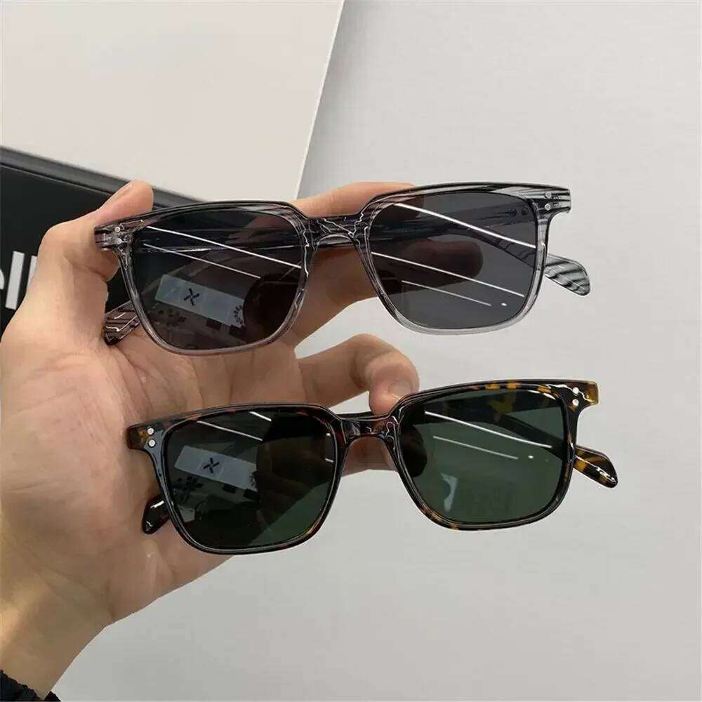 2024 Fashion Square Driver Sunglasses Men Vintage Shades Male Sun Glasses Brand Design Mirror Retro Eyewear Oculos De Sol Z260127