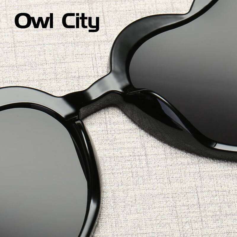 Owl City Heart Sunglasses Women Vintage Red Hearts Shaped Sunglass Ladies Retro Brand Eyewear 90s for Female Shades Z260127