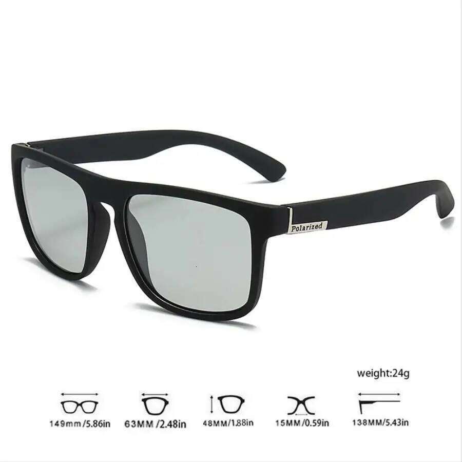 Fashion Photochromic Polarized Sunglasses Men Women Vintage Square Sun Glasses Man Brand Driving Fishing UV400 Eyewear Z260127