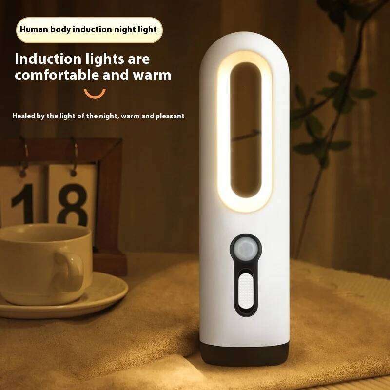 AiQUE LED Motion Sensor Night Light Portable 2 in 1 Flashlight Bedroom Bathroom Reading Camping Lighting Baby Feeding Eye Care Z260127