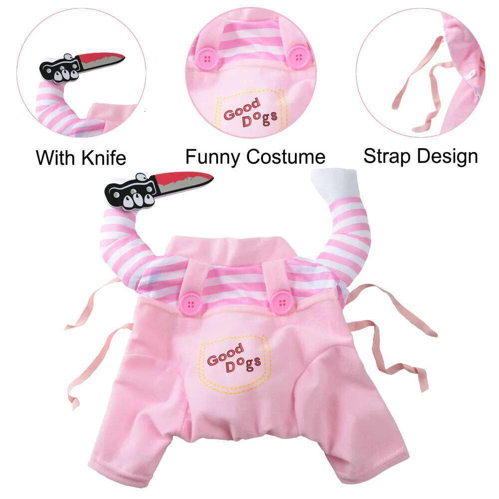 Halloween Pet Dog Cosplay Costume Funny Puppy Party Dress Up Outfits For Small Medium Dogs Cats Cute Kitten Clothing Pug Jacket XJ260127