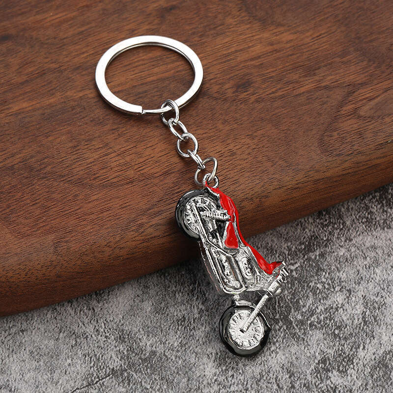 Metal Personality Creative Model Key Ring Oil Drip Harley Motorcycle Craft Keychain S260126 ac6