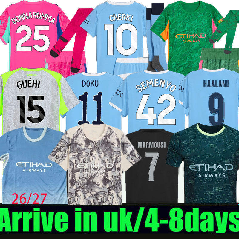 25 26 27 DOKU HAALAND Marmoush SOCCER JERSEYS GREALISH DE BRUYNE FODEN 2025 2026 2027 Year of the Horse RODRIGO mans Kovacic Matheus football shirt men man kids cityss