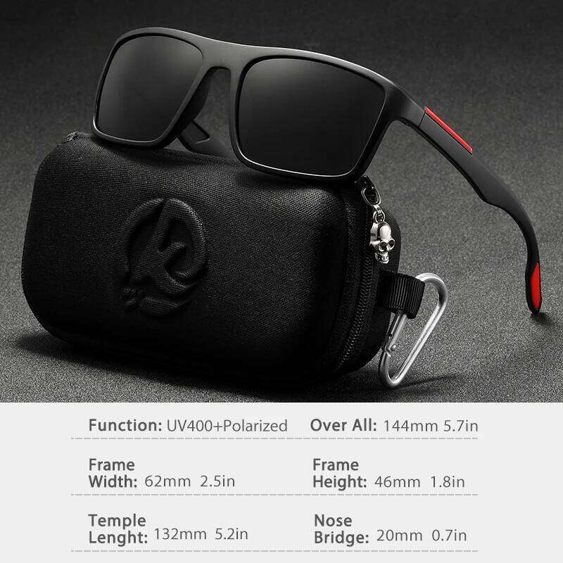 KDEAM Ultra Light Rectangular Photochromic Sunglasses Men Polarized TAC 1.1mm Thickness Lens UV400 Sun Glasses Women Cat.3 CE Z260127