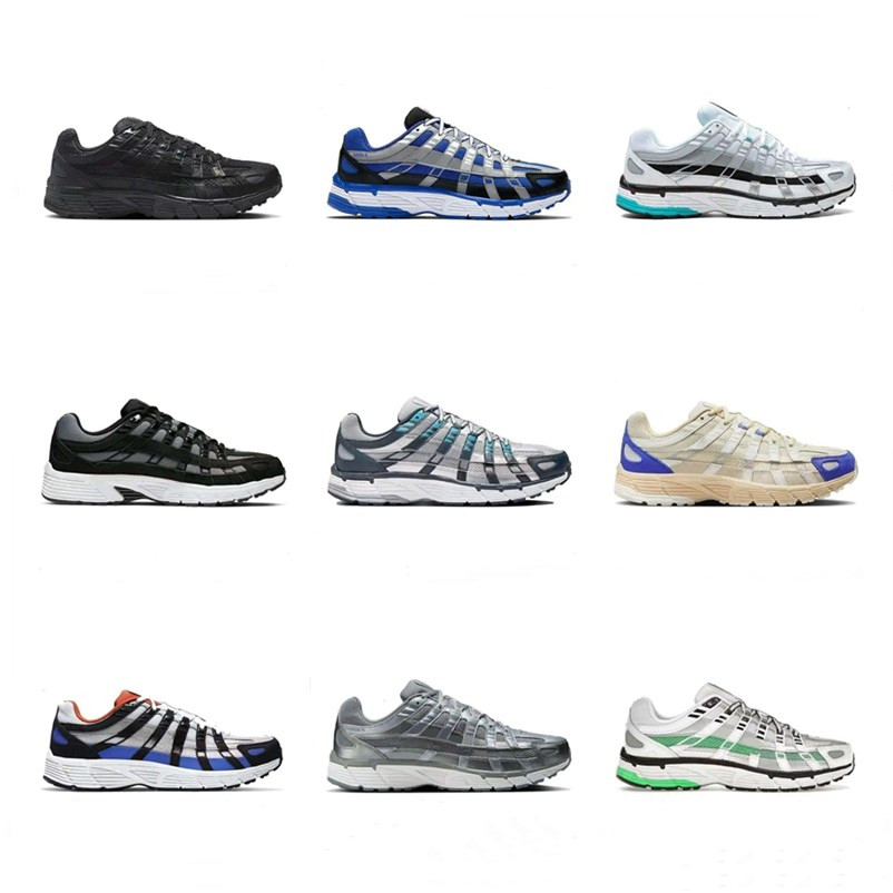 Men US12 US13 P6000 Casual shoes for sale Metallic Silver Triple Black White Anthracite Smoke Grey Men Women Trainner Running shoes US 5.5-US 13