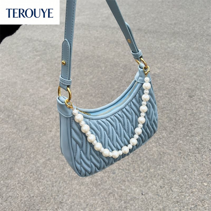 TEROUYE bag autumn and winter bag new underarm bag crossbody bag niche design light luxury elegant style French style women's underarm bag