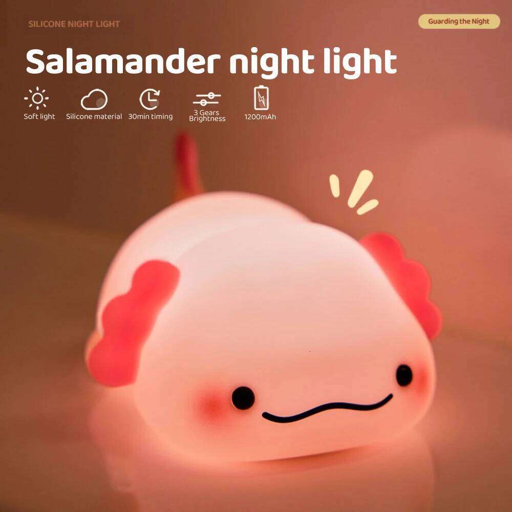 Cute Penguin Light Kids Bedroom Rechargeable Animal Silicone Nursery Night Lamp Touch Control Nightlight for Baby Gift Z260127