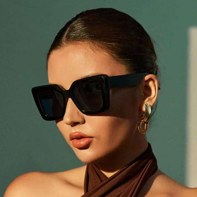 New Vintage Sunglasses Women Men Square Big Frame Sun Glasses Female Brand Retro Shades Fashion Cat Eye Oculos De Sol Z260127