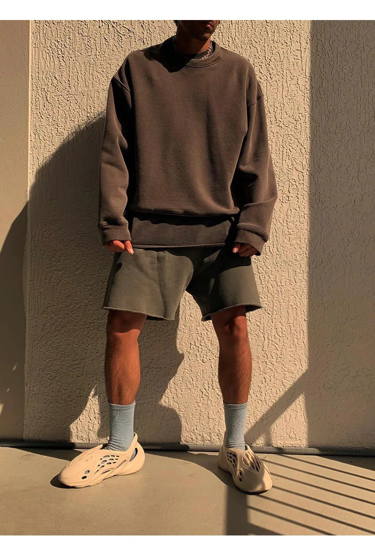Summer Outdoor Surfing Training Cotton Sport Grey Shorts Mens Loose Soft High Street Motorcycle Casual Running 260127