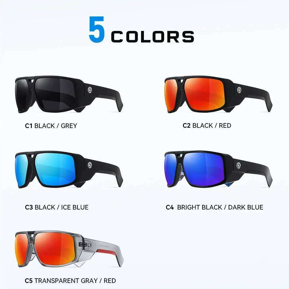 KDEAM New Large Frame Polarized Men Sunglasses Luxury Brand Windproof Driving Glasses Fishing Eyewear Fashion Women Eye Z260127