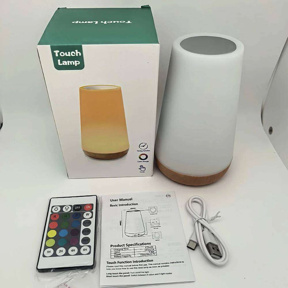13 Color Changing Light Remote Control Touch USB Rechargeable RGB Night Dimmable Portable Table Bedside Lamp Z260127