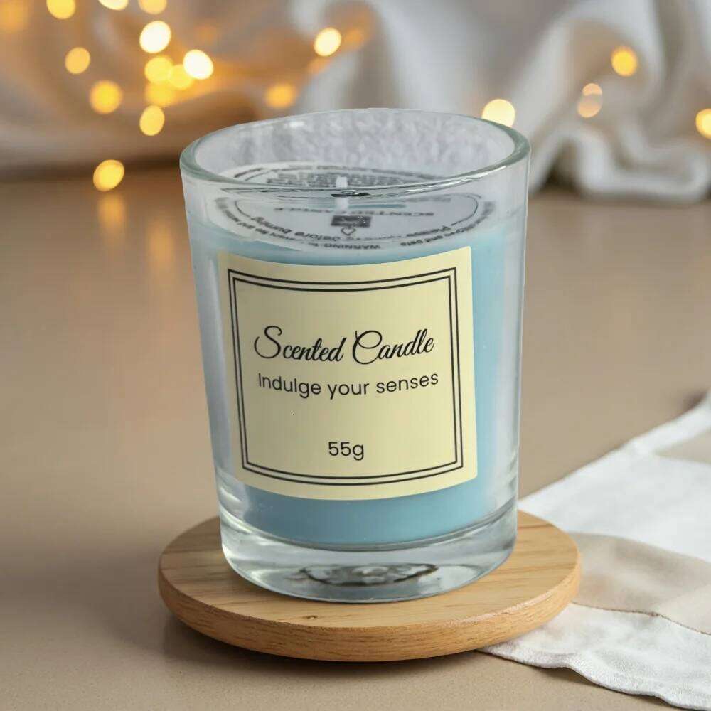 Jasmine Premium Box, Handmade Soy Wax Glass Creative Smokeless Aromatherapy Candle, Complementary Gift Y260127