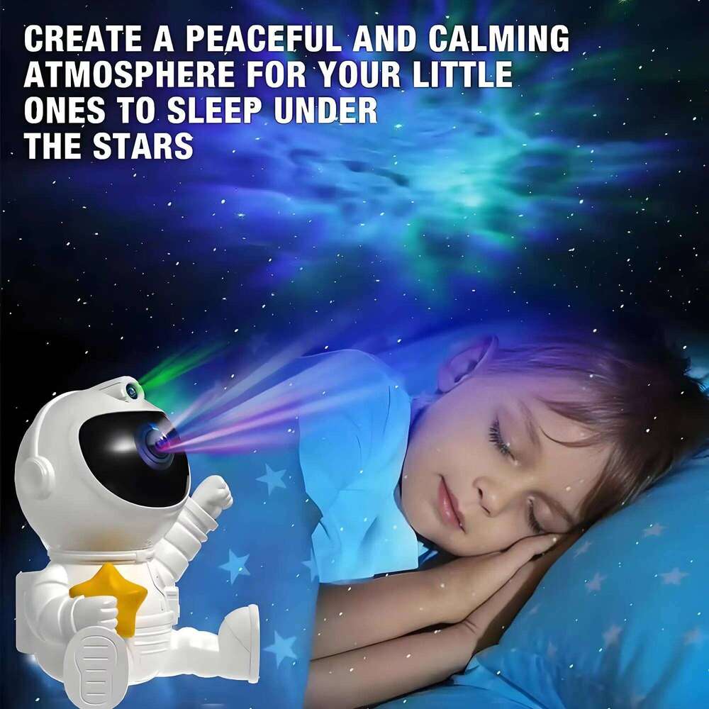 3D Astronaut Star Projector, Galaxy Night Light with Nebula Effects - Perfect Room Decor for Kids & Teens Z260127