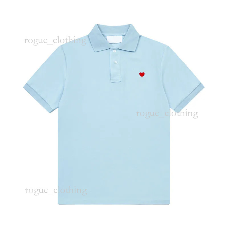 Mens Polo Shirts Play Designer T Shirt Business Sports Golf T Shirt Paris Fashion Streetwear Luxury Comme Desvgracon Clothes France High Street Casual Cotton b9e
