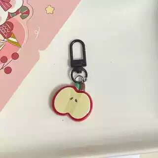 Ins Style Cute Red Apple Keychain Girly Best Friend Pendant Gift Fun Backpack Accessory S260126