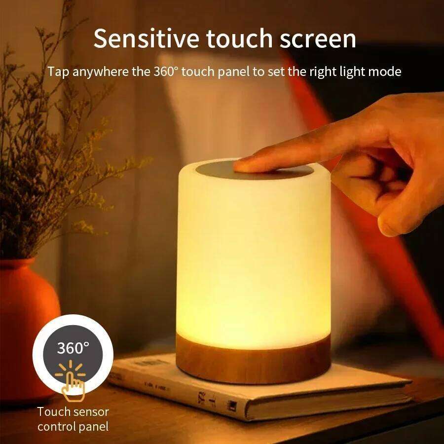 13 Color LED Changing Light With Remote Control RGB Touch Dimmable USB Rechargeable Table Bedside Night Lamp Z260127