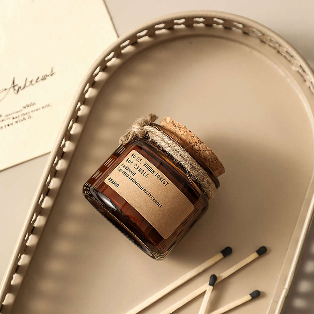 Aromatherapy Candle Niche High-end Bedroom Essential Oil Fragrance Customizable Label Packaging 60g Gift Box Y260127