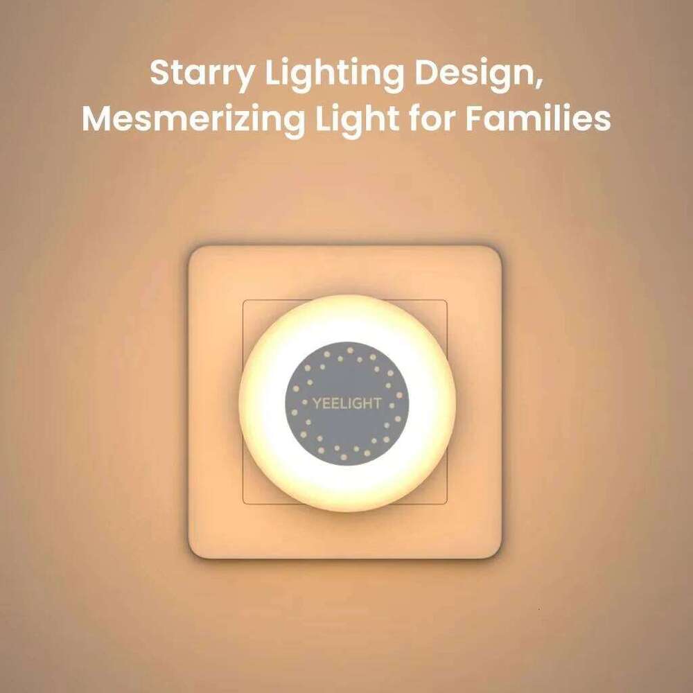 Yeelight Plug-in NightLight Mini Sensor Night Light Warm White 2700K Ultra Energy Efficient 0.25W 110-240V EU Plug Z260127