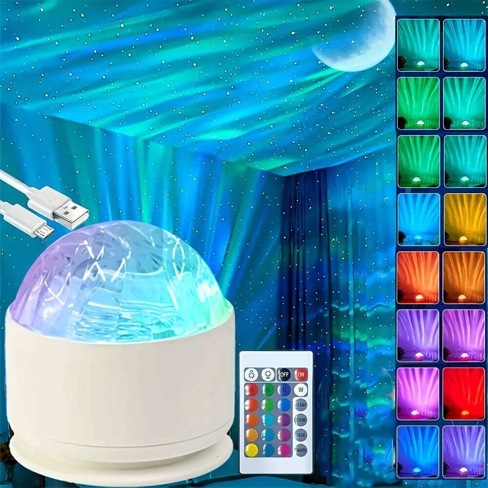 New projector midnight halo Aurora glow bar party atmosphere decoration night light Christmas Halloween gift Z260127