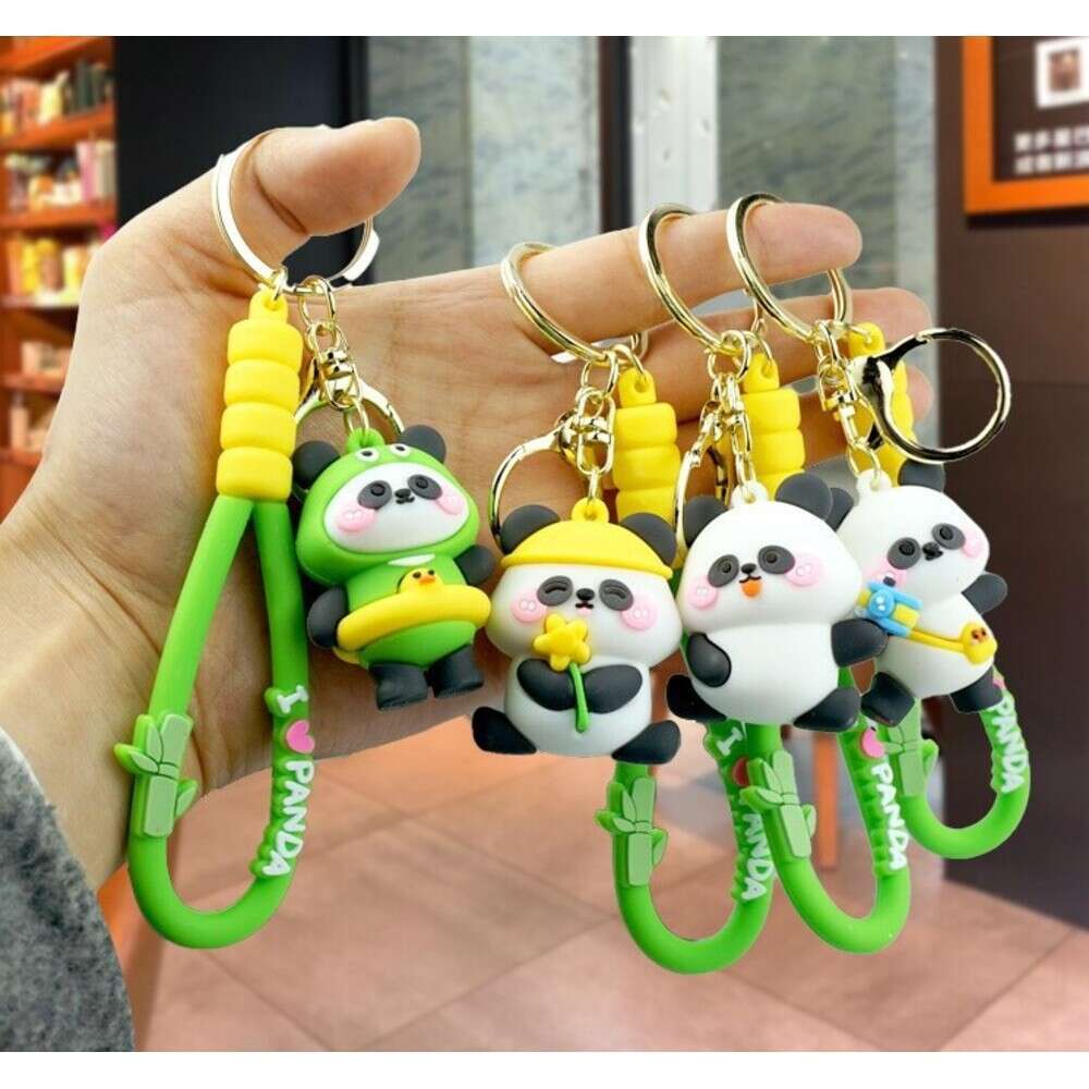 Kung Fu Panda 3D Soft Rubber Doll Car Bag Keychain Pendant Gift Cute Style S260126 457