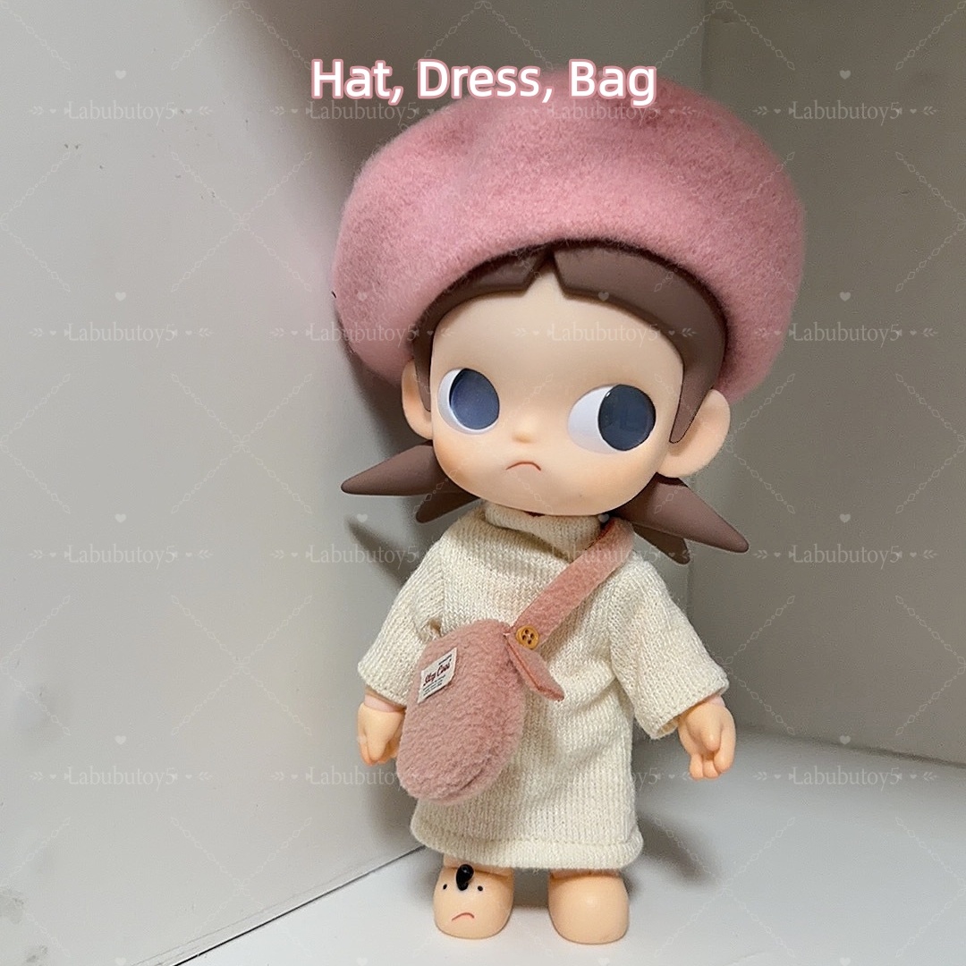 Hot Cute Zsiga Gingerbread Man 1/8 Action Figure Only doll but with matching Outfits 20cm Toy Clothes For Labubu Plush Doll Fans yizhixing