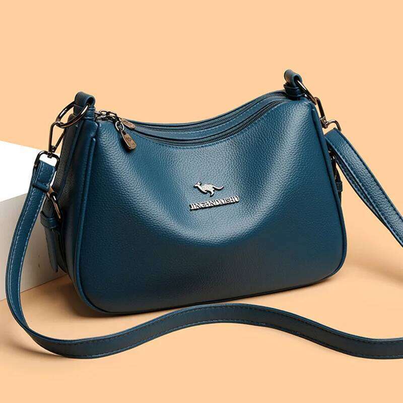 Simple Solid Color Shoulder Large Capacity Tote Crossbody Bag for Women Fashion