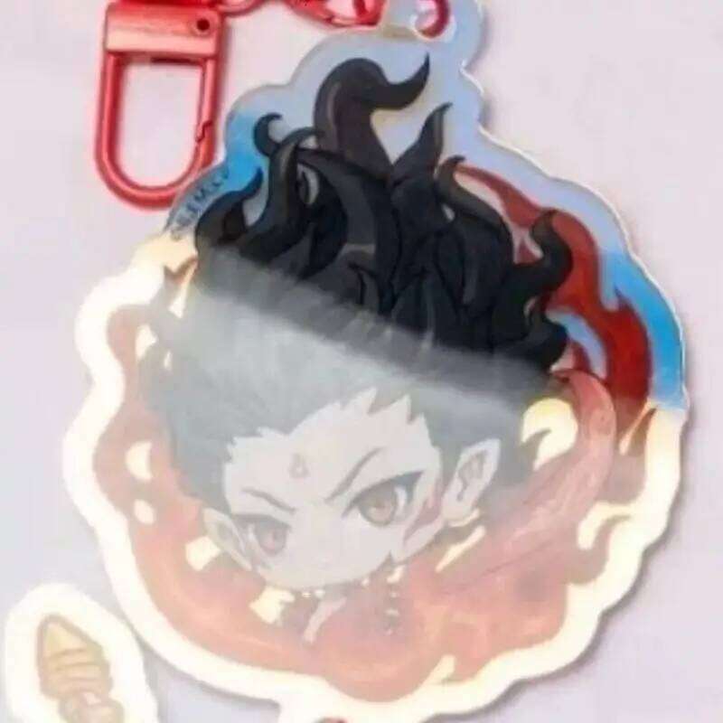 Nezha: Devil Boy Disturbs the Sea II Cartoon Star Bell Keychain - Motorcycle Accessories Decoration, Cute Anime KeyRing Gift S260126