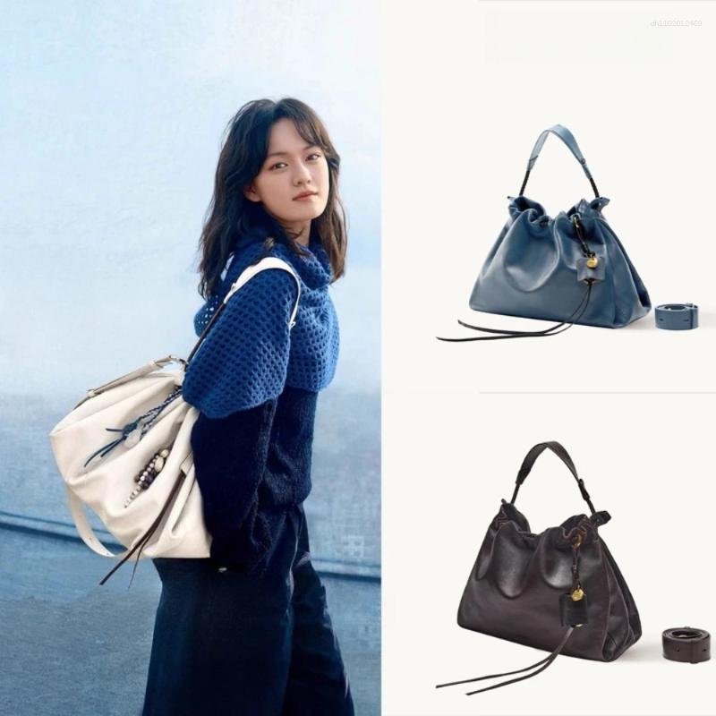 Duffel Bags Women's Large-capacity Cowhide Garbage Commuter