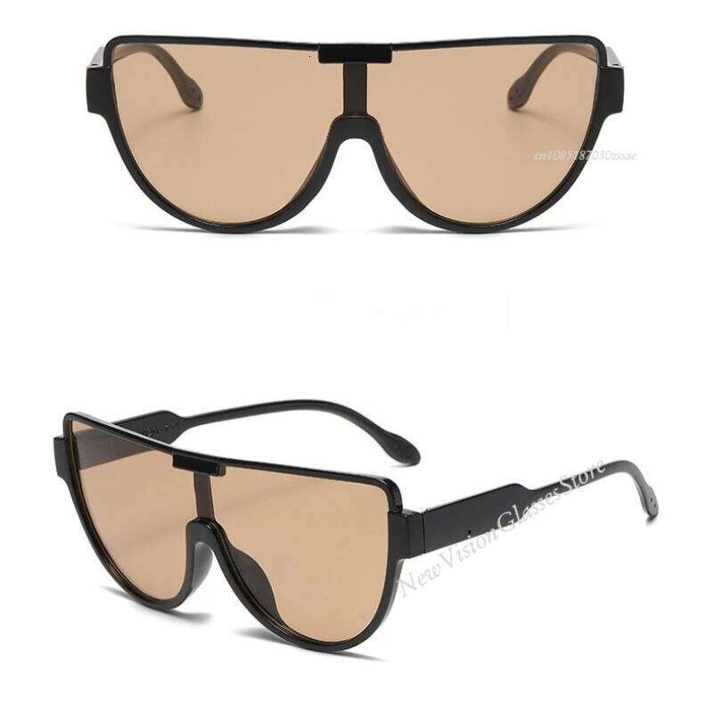 2025 New Design Monoblock Semi-round Sunglasses Half Frame Goggle Shades Outdoor Oversized Sun Glasses for Women & Men Z260127