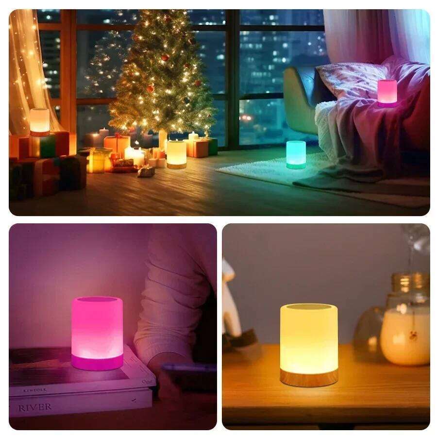 13 Color LED Changing Light With Remote Control RGB Touch Dimmable USB Rechargeable Table Bedside Night Lamp Z260127