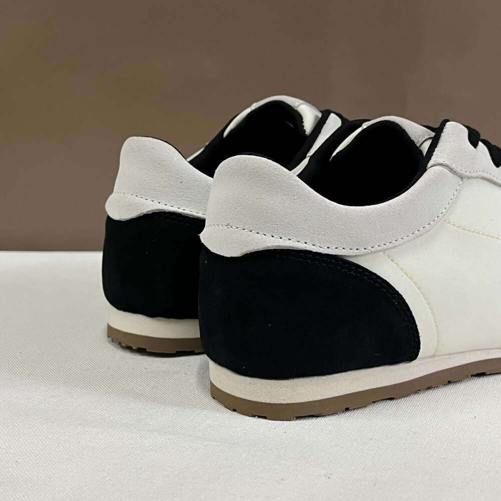 okimoz Retro German Training Shoes Unisex - Classic Black & White Versatile Soft-Sole Lightweight Casual Sneakers
