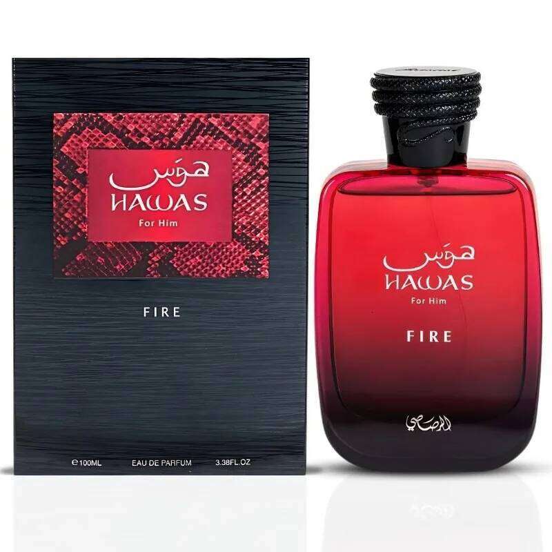 RASASI Hawas Fire Eau De Parfum Spray 100ML Bold Long Lasting Arabian Fiery Indulge In A Luxurious Perfume C260127