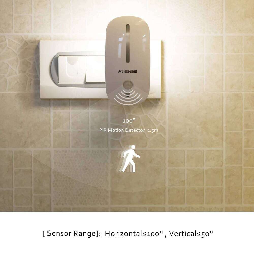 Sensky Motion Sensor LED Eye Friendly Front Low and Bright Back Light Design Night Lights for Bathroom Hallway Z260127