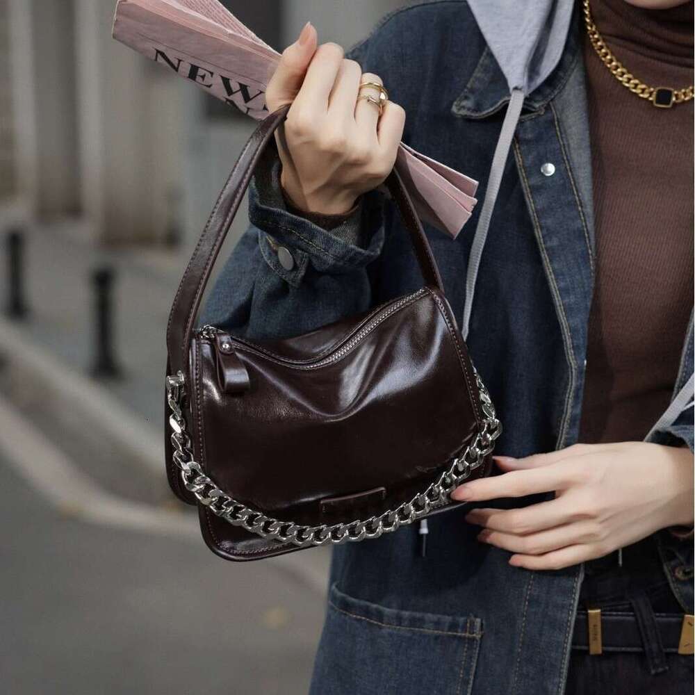 Luxury Shoulder Bags New Versatile Chain Crossbody Bag Fashion Handbag Small Tote Genuine Leather SENYY