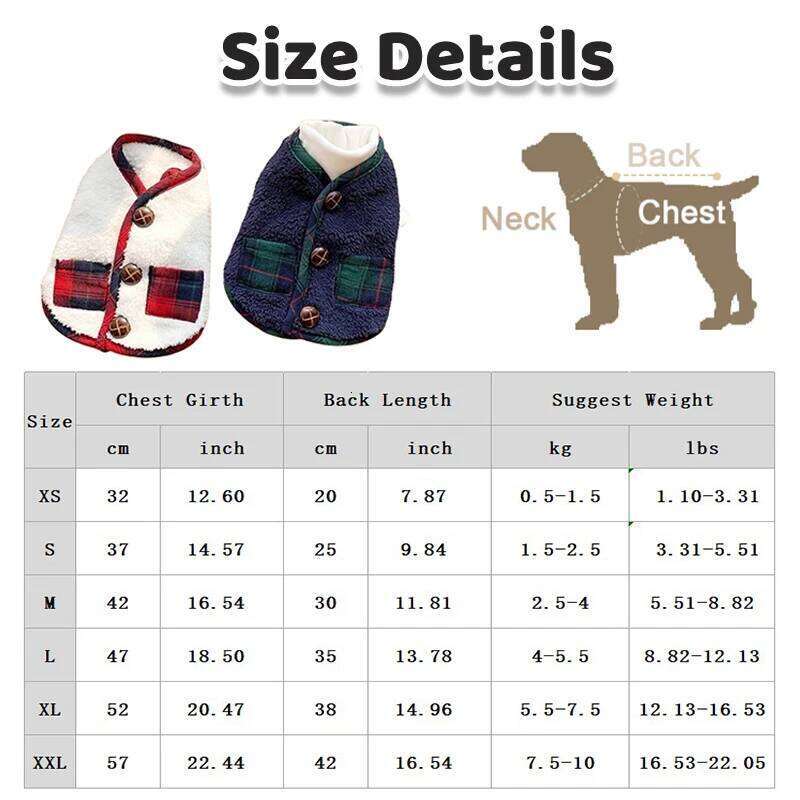 Winter Coat Chihuahua Jacket French Bulldog Poodle Clothing for Small Medium Dog Puppy Fleece Vest Pet Supplies XJ260127