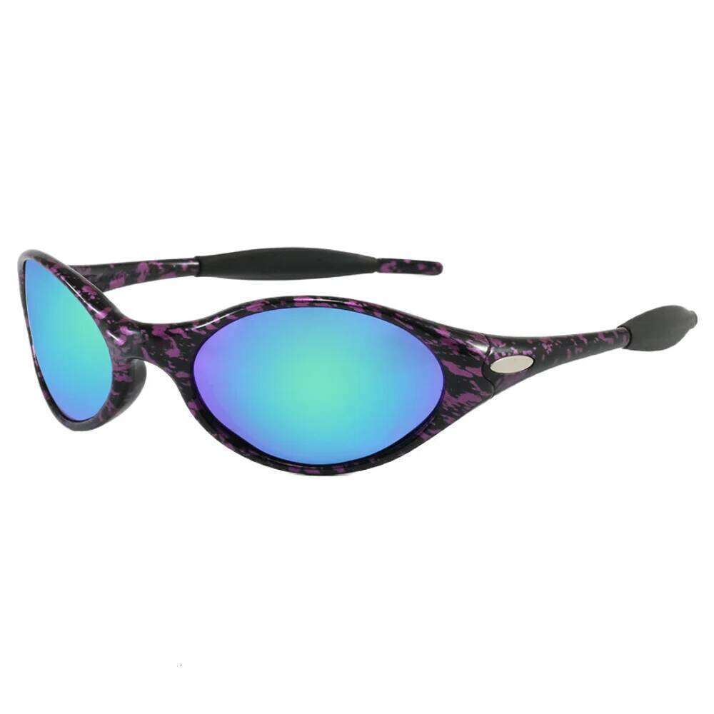 2026 y2k Euro-American polarized sunglasses for men and women TR retro oval round frame outdoor cycling driving sunglasses. 26Y0127