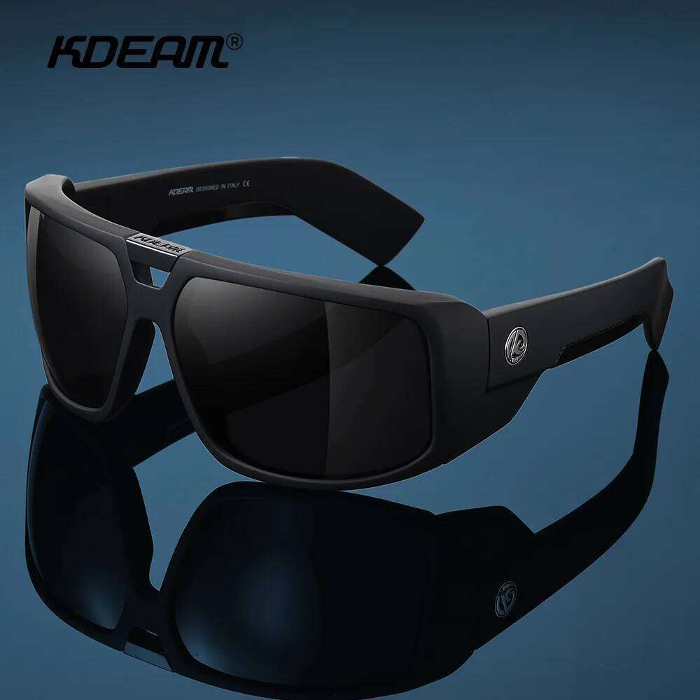 KDEAM New Large Frame Polarized Men Sunglasses Luxury Brand Windproof Driving Glasses Fishing Eyewear Fashion Women Eye Z260127