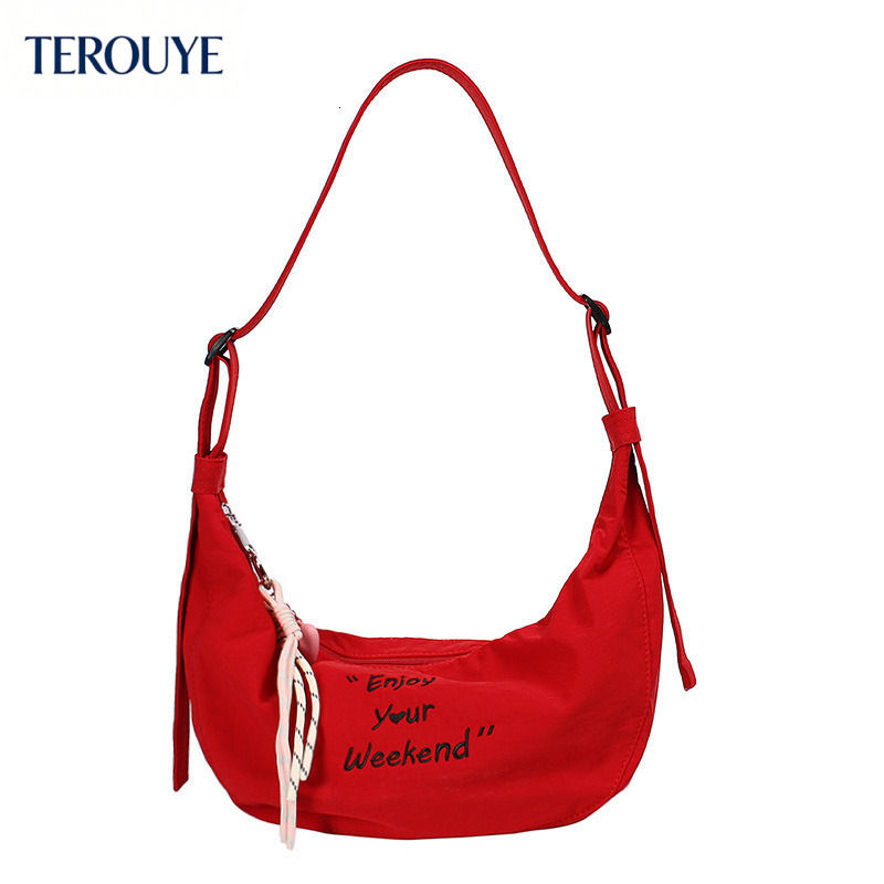 TEROUYE Korean casual style nylon canvas bag autumn and winter new lightweight and versatile armpit bag fashion trend women's shoulder bag