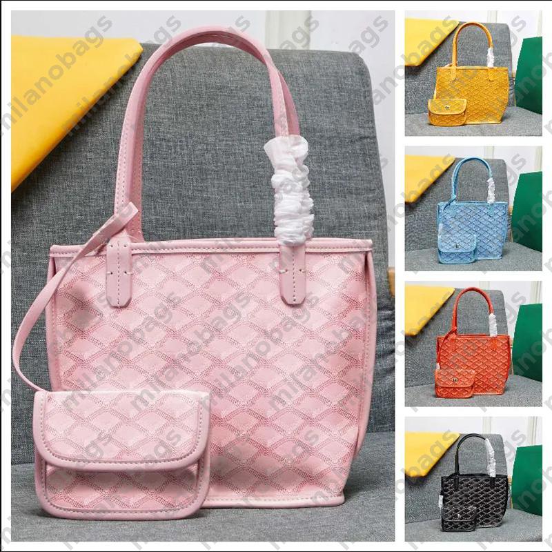 Designer Bag Luxury Handbag Double Sided Goy Womens Casual Mini Leather Tote Shopping -8 Fashion Travel Bag Beach Hanging Wallet Casual Shoulder Bag